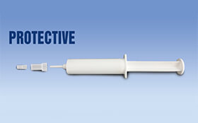 How does syringe for cow mastitis work