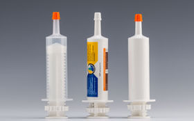 Printing way of veterinary syringe