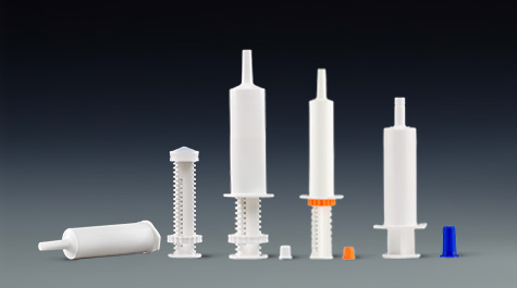 How to detect the residual amount of EO in a veterinary syringe