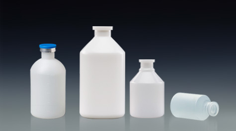 What are the commonly used materials for veterinary vaccine bottles