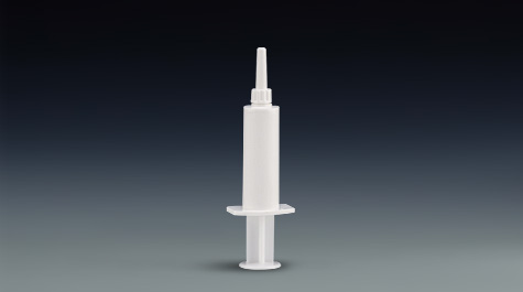 Packaging syringe for mastitis