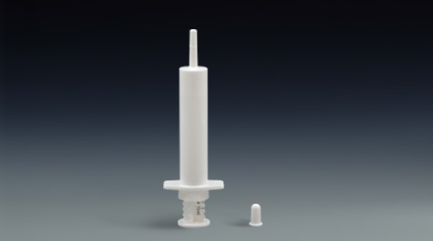 Composition of pet nutrition cream syringe