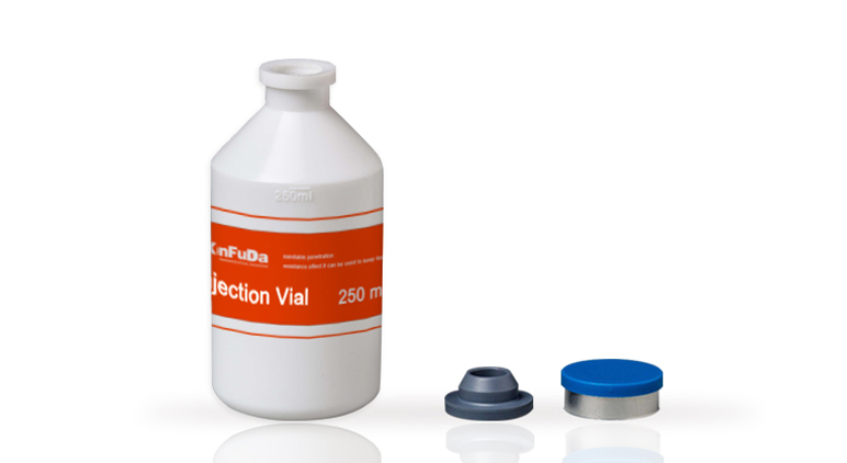 250ml PE plastic vaccine bottle for for veterinary vaccine with rubber cap B31